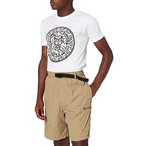 Urban Classics Verstelbare nylon shorts voor heren, Khaki (stad)
