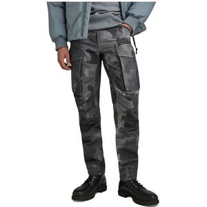 G-STAR RAW Herenbroek Rovic Zip 3D Straight Tapered Pant, Veelkleurig (Dk Zwart Blurry Camo D02190-d326-g144)