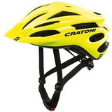 Cratoni Pacer Mountainbike-helm, neongeel, mat, maat S/M 54-59, materiaal velo, uniseks, volwassenen
