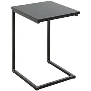 HAKU Möbel bijzettafel zwart, MDF, metaal - Dim.: B 33 cm x H 60 cm x D 35 cm, Stijl: Modern