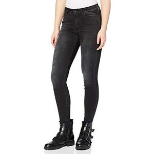 Replay Luzien Hyperflex Re-Used Xlite Jeans voor dames, donkergrijs (097)