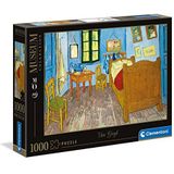 Clementoni Puzzels voor volwassenen - Van Gogh - Chambre Arles, Museum Puzzel 1000 Stukjes, 14-99 jaar - 39616