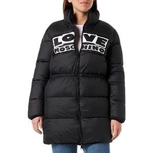 Love Moschino Technische jas voor dames, zwart, 50, zwart.