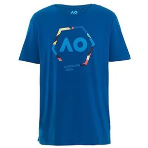 Australian Open Dwamt044-blue T-Shirt pour Hommes, Bleu, XXL