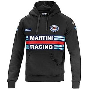 Sparco Martini Racing Poloshirt, uniseks, zwart, M, zwart.