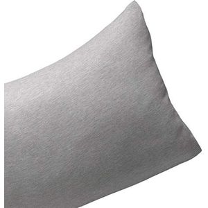 billerbeck Sinus Vervangende kussenhoes voor zijslaapkussen, 30 x 130 cm, antraciet