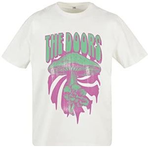 Mister Tee The Doors Mushroom T-shirt voor heren, oversized, klaar om te kleuren, S, Klaar om te kleuren