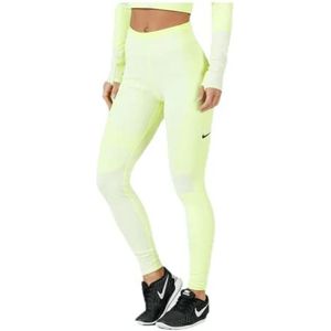 Nike W NK RN TCH Pck Knit Tght - Een broek - W NK RN TCH PCK nit TGHT - Dames, Volt/Light Cream/Zwart/Reflect