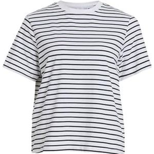 VILA Vinora S/S Yd T-shirt - Noos Vinora S/S Yd Noos T-shirt voor dames (1 stuk), Black Beauty, S
