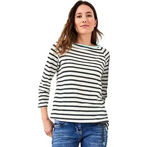 Cecil B319401 Dames T-shirt 3/4 mouw, Easy Kaki