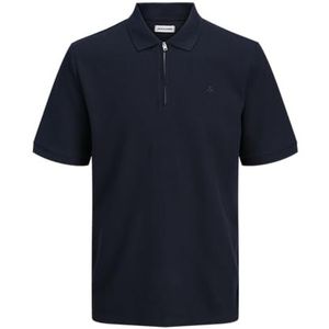 Jack & Jones Jjeaustin Polo zippé Ss Sn, Blazer bleu marine., S