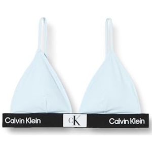 Calvin Klein Dames Triangle Rp 256 BH Blauw XL Wit XL Grote Maat, Wit