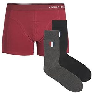 Jack & Jones Jacorganic Premium Giftbox Boxershorts voor heren, Winery/Pack: Seaborne - Dgm