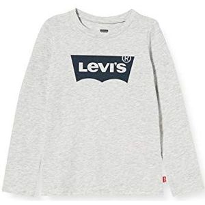 Levi's Kids Lvg L/S Batwing Tee 3ea643 Top met lange mouwen voor meisjes, Grijs Chinees