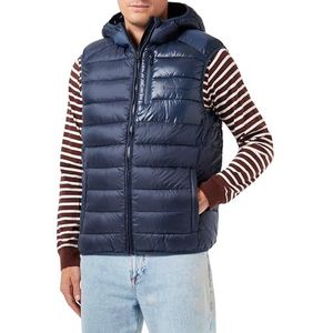 Champion Legacy Outdoor jas met capuchon van poly, in elkaar grijpend vest, marineblauw, L, Blu Marino