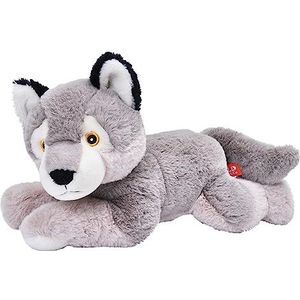 Wild Republic Ecokins Wolf, pluche dier, 30 cm, milieuvriendelijk speelgoed, cadeaus voor baby's, handgemaakt met 16 gerecyclede waterflessen