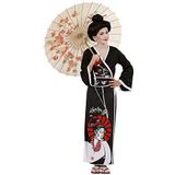 W WIDMANN - Japans Geisha-kostuum, maat 11/13 jaar, 11001804, zwart, XL