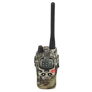 Midland G9 Pro Camouflage Radio Walkie Talkie Dual Band 40 kanalen PMR446 en 69 LPD-kanalen zonder licentie - 1 transceiver, 4 oplaadbare Ni-MH AA 1,2 V/1800 mAh batterijen