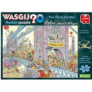 Wasgij Retro Mystery 8 The Final Hurdle | Puzzel voor volwassenen 1000 stukjes | The What Happens Next | Puzzel 68 x 49 cm | Jumbo