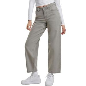 Urban Classics Jean pour femme - Taille moyenne - 90 s - Pantalon décontracté pour femme - Jambe large - Coupe ample, Délavé Lighter Dirty Washed, 38