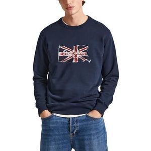 Pepe Jeans Sweat-shirt Ruwan pour homme, Bleu (Dulwich Blue), M