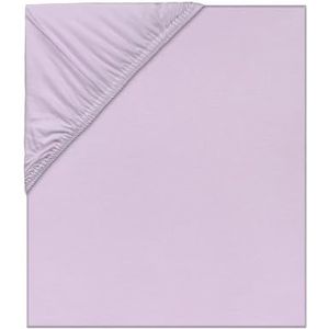 LÄSSIG Drap-housse pour lit d'enfant en jersey simple avec Tencel™ Lyocell avec élastique/Fitted Sheet Lavender
