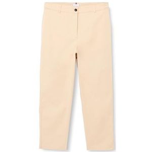 Tommy Hilfiger Tapered Co Twill Chino Pant Geweven Damesbroek, Klassieke beige