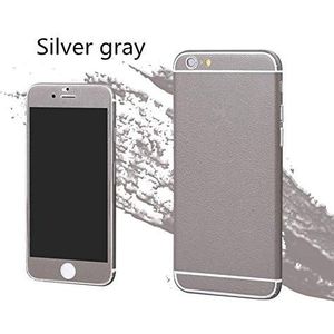 Shot Case - Stickers voor iPhone 6 Plus/6S Plus, integral, ledereffect, voor/achteraan, kleur: grijs
