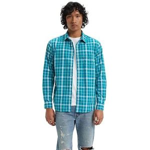 Levi's Sunset 1-Pocket Standard herenshirt, dougie knuffeldeken darkest spruce