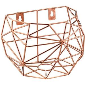 TAK Design Thanwa Mand S Metaaldraad - Wandbevestiging - 15x9,8x13 cm - Koperkleurig