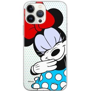 ERT GROUP Telefoonhoes voor iPhone 13 Pro, origineel en officieel gelicentieerd product van Disney, motief Minnie 033, perfect aangepast aan de vorm van de mobiele telefoon, gedeeltelijk bedrukt