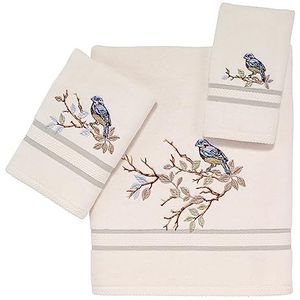 Avanti Linens Love Nest Collection servetten, ivoorkleurig, 3 stuks