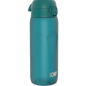 Ion8 Drinkfles, 750 ml, lekvrij, sport, gemakkelijk te openen, veilige vergrendeling, vaatwasmachinebestendig, draaggreep, klapdeksel, BPA-vrij, profielgreep, aqua