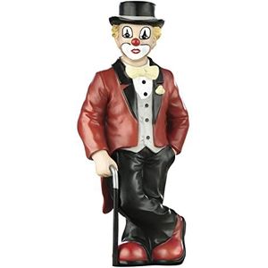 Gilde Clown Klein decoratief figuur en verzamelobject de Pfiffikus in hoogwaardige geschenkdoos - Decoratie voor cadeaudecoratie - Handgemaakt - Hoogte 15 cm