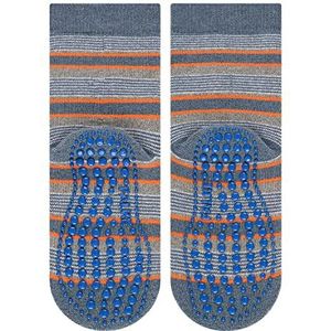 Falke Mixed Stripe Catspads K HP sokken, antislip, uniseks voor kinderen, blauw (Light Denim 6660)