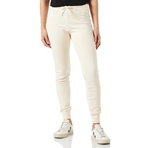 Love Moschino Slim Fit Jogger with Heart Holographic Print Pantalon décontracté pour femme, Crème, 36