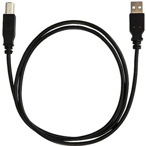 PremiumCord High Speed USB 2.0-kabel M/M 1 m, A stekker naar B-stekker, USB-verbindingskabel voor scanners enz. Dubbel afgeschermd, AWG28, kleur zwart, lengte 1 m, ku2ab1bk