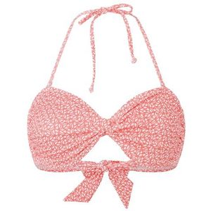 Pepe Jeans P Bnd bedrukte top bikinitop voor dames (1 stuk), Rood