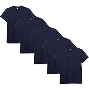 Lower East T-shirt (5 stuks) heren, donkerblauw, 3XL, Donkerblauw