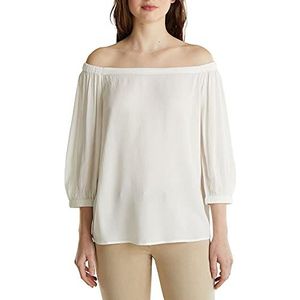 ESPRIT Carmen Lenzing™ Ecovero blouse, gebroken wit