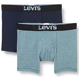 Levi's Optical Illusion Boxershorts voor heren, van biologisch katoen, Blauw Combo