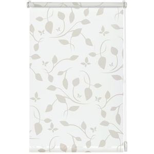 GARDINIA Easyfix Rolgordijn met Scandinavisch patroon, om op te steken of te lijmen, ondoorzichtig, montageset wit naturel, 60 x 150 cm (b x h)