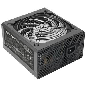 Tacens RADIX VII AG 700S voeding ATX 700 W, 80Plus zilver, 87% efficiëntie, SMD en DC-DC-technologieën, 140 mm AI-RPM ventilator, Japanse TK 105º condensatoren, zwart