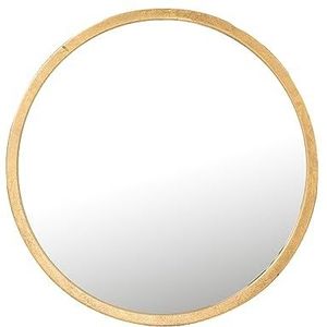 J-Line Mona spiegel, rond, metaal/glas, goud, extra klein