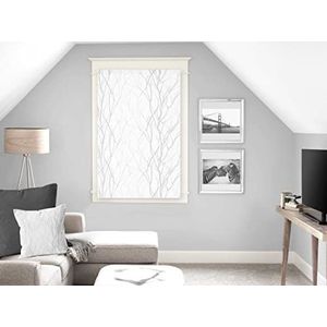 Soleil d'ocre Liane Vitrage, polyester, wit, 60 x 90 cm