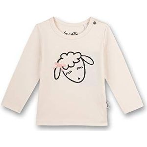 Sanetta T-shirt voor meisjes, Crème