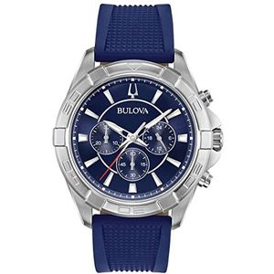 Bulova Watch 96K103, blauw, riem, Blauw, riem