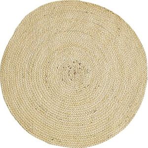 Luxor Living IBO Ronde boho jute tapijt voor slaapkamer, natuurlijk product, handgeweven, natuurlijke plantaardige vezels, 60 cm, rond, beige