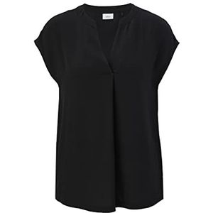 s.Oliver BLACK LABEL blouse met korte mouwen blouse met korte mouwen dames, Zwart 9999