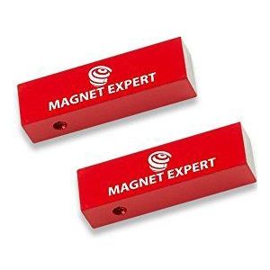 Magneet Expert Alnico Magneet, rechthoekig, 1,7 kg, 15 x 10 x 50 mm, 2 stuks